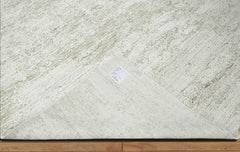 7' 11"x9' 10" Gray Beige Color Hand Knotted Hand Made 100% Wool Modern & Contemporary Oriental Rug