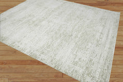 Multi Size Gray, Beige Hand Knotted 100% Wool Modern & Contemporary Oriental Area Rug