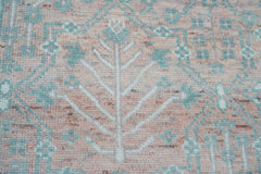 Elyah 10x14 Hand Knotted LoomBloom Muted Turkish Oushak  100% Wool Transitional Oriental Area Rug Blush, Aqua Color