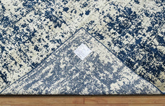 Multi Size Gray, Blue Hand Knotted 100% Wool Transitional Oriental Area Rug