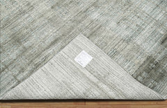 Zeltzin 8x10 Gray LoomBloom Hand Knotted Modern & Contemporary Textured Tibetan 100% Wool Oriental Area Rug