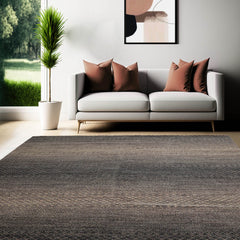 8' x10'  Gray Beige Color Hand Knotted Persian 100% Wool Modern & Contemporary Oriental Rug