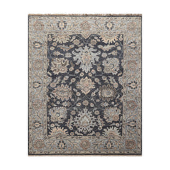 8' x10'  Grayish Blue Beige Taupe Color Hand Knotted Oushak 100% Wool Traditional Oriental Rug