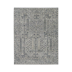 8' x10' 2'' Tone On Tone Gray Color Hand Knotted Turkish Oushak  100% Wool Transitional Oriental Rug