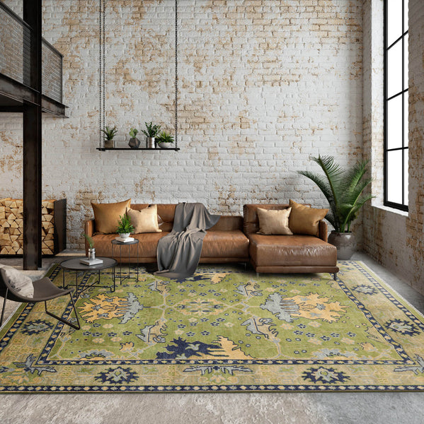 83.5×40 \"Green sea” ViNTAGE TURKiSH RUG Bohemian Vintage Turkish Rug | Rugser ® Vintage Turkish Rugs