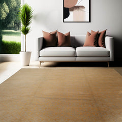 Baugh 9x12 Hand Knotted Tibetan Wool and Silk Modern & Contemporary Oriental Area Rug Gray, Light Gold Color