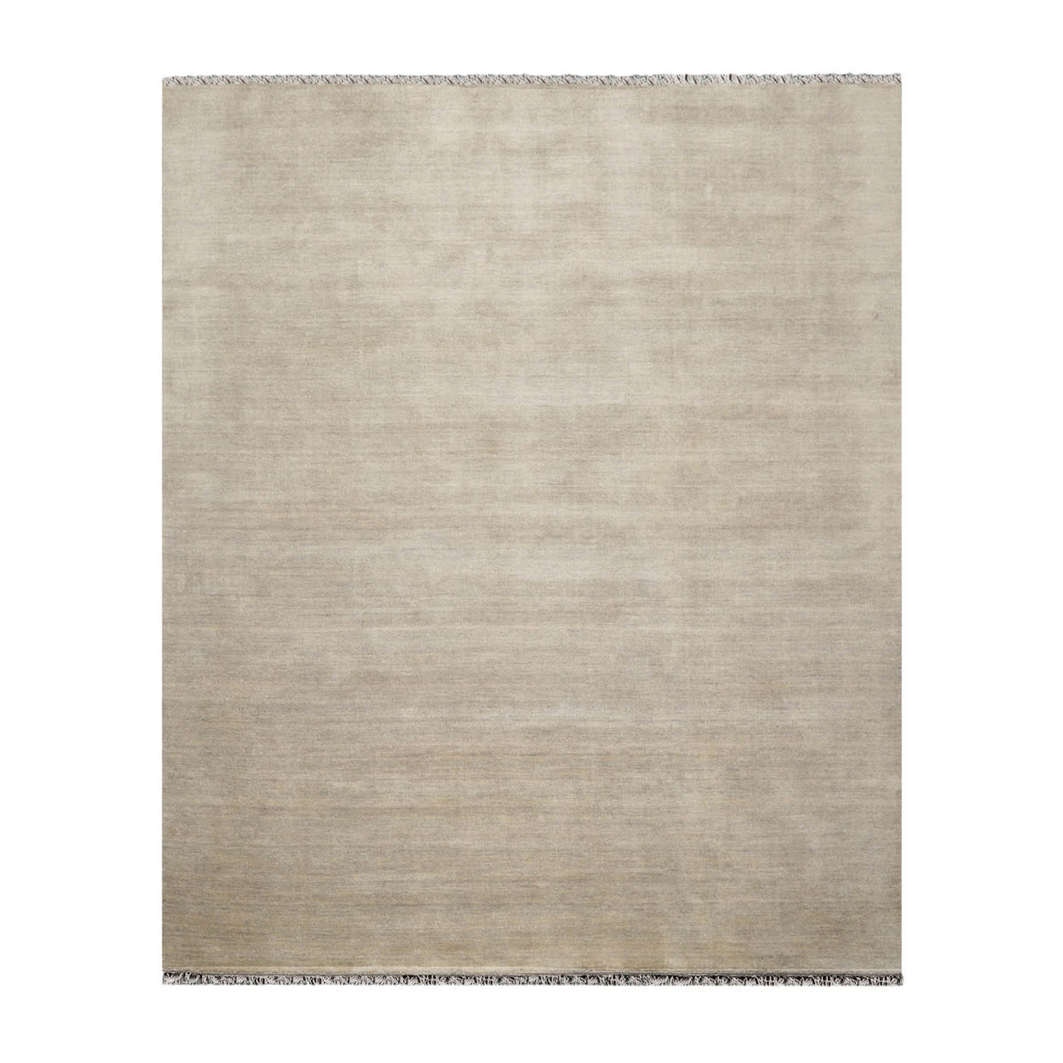 Ragucci Multi Size Mossy Gray Hand Loomed wool Plain Solid Minimalist Modern Area Rug