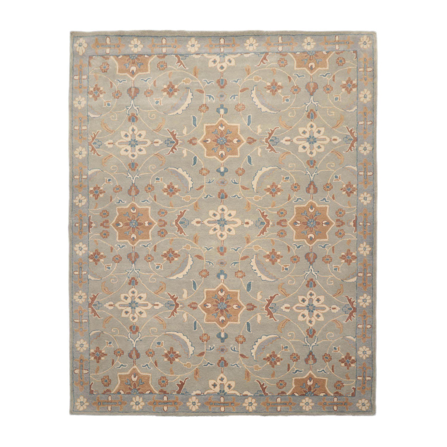 Endymion 8x10 Hand Tufted Hand Made 100% Wool  Modern & Contemporary  Oriental Area Rug Gray,Slate Color