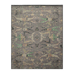 Plotnick 8x10 Hand Tufted Hand Made 100% Wool Modern & Contemporary Oriental Area Rug Gray, Moss Color