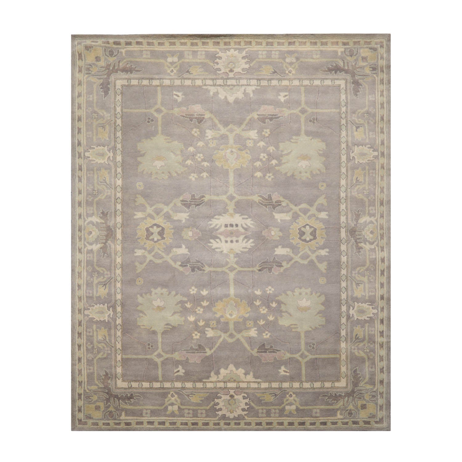 Gaylor 8x10 Hand Tufted Hand Made 100% Wool Modern & Contemporary Oriental Area Rug Taupe, Gray Color