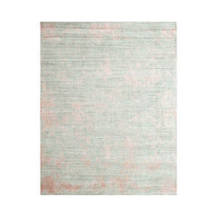5' 10"x8' 8'' Gray Blush Color Hand Knotted  Wool/Bamboo Silk Transitional Oriental Area Rug