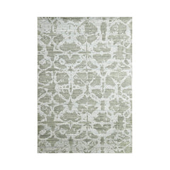 5' 3''x7' 5'' Tone On Tone Gray Color Hand Knotted  Wool/Bamboo Silk Transitional Oriental Area Rug