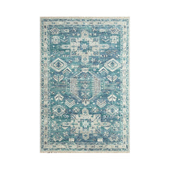 Multi Size Blue, Gray Hand Knotted Arts & Crafts 100% Wool Turkish Oushak Traditional Oriental Area Rug