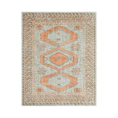 Multi Size Gray, Peach Hand Knotted Persian 100% Wool Indo Oushak Traditional Oriental Area Rug Gray,Peach Color