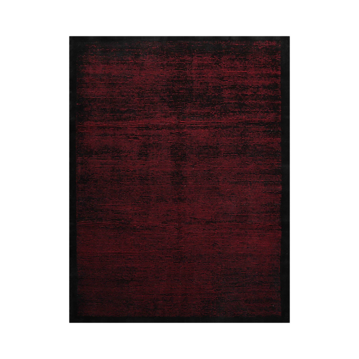 Depuy 6x9 Hand Knotted Tibetan 100% Wool Tibetan Traditional Oriental Area Rug Black, Red Color