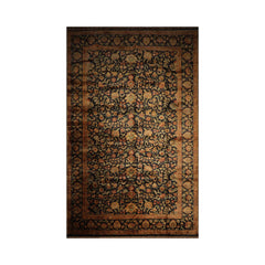 Parice Palace Hand Knotted 100% Wool Agra Traditional Oriental Area Rug Charcoal,Sage Color