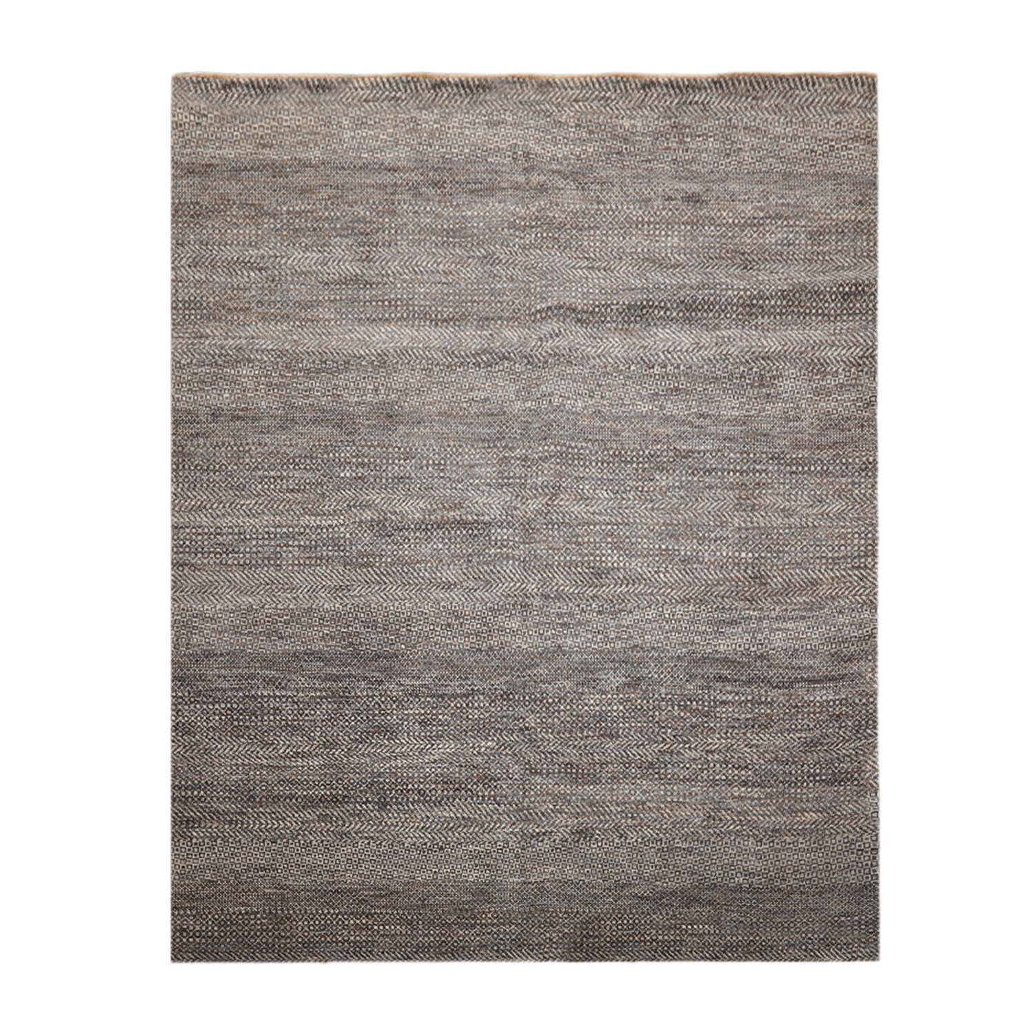 Amezcua 8x10 Hand Knotted 100% Wool Modern & Contemporary Oriental Area Rug Ivory, Gray Color