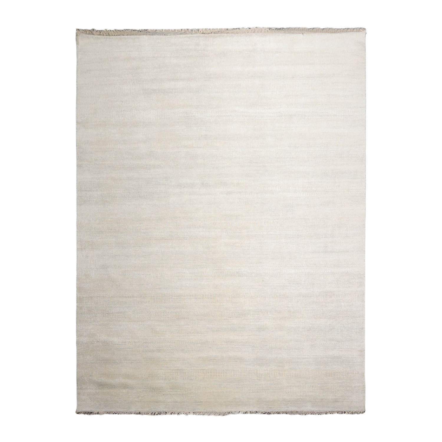 Multi Size Beige,Gray Hand Knotted Persian Wool and Silk Modern & Contemporary Oriental Area Rug