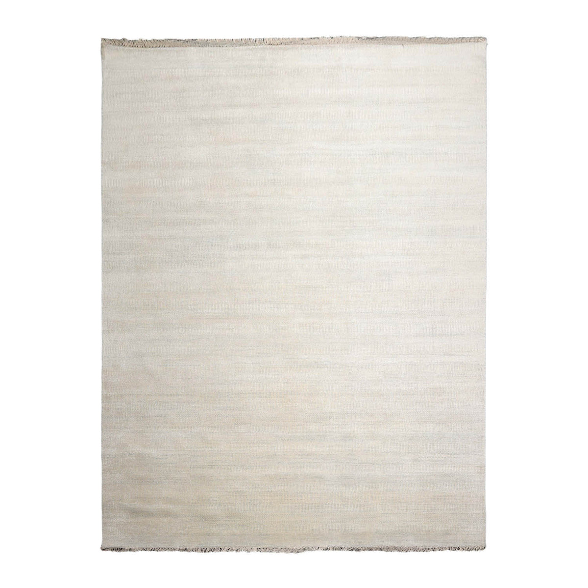 Multi Size Beige, Gray Hand Knotted  Wool and Silk Modern & Contemporary Oriental Area Rug