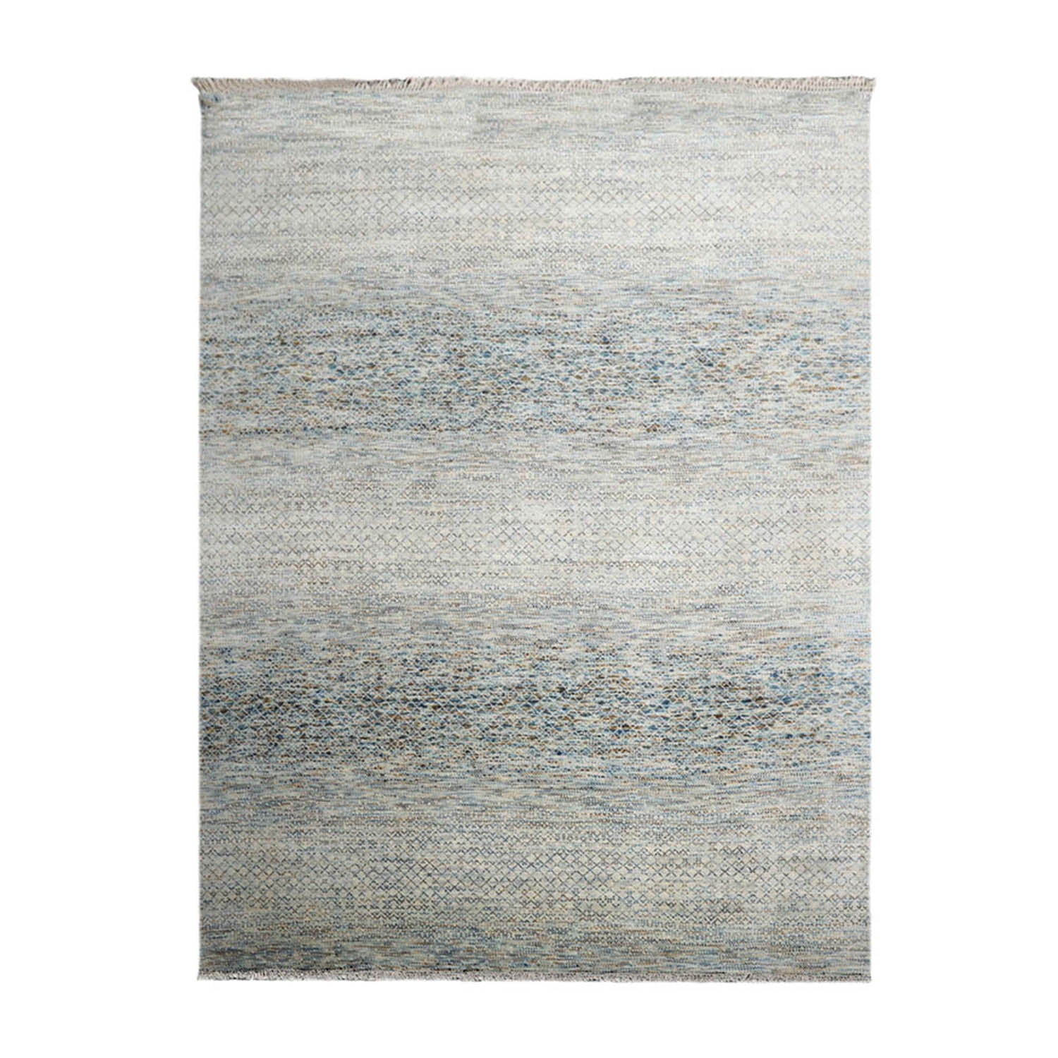 Talihina 9x12 Hand Knotted Hand Made 100% Wool  Modern & Contemporary  Oriental Area Rug Gray,Beige Color