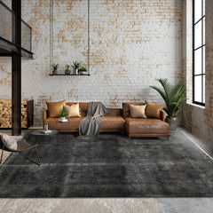 Kacie-Mai 6x9 Hand Knotted 100% Wool Traditional Oriental Area Rug Gray, Charcoal Color